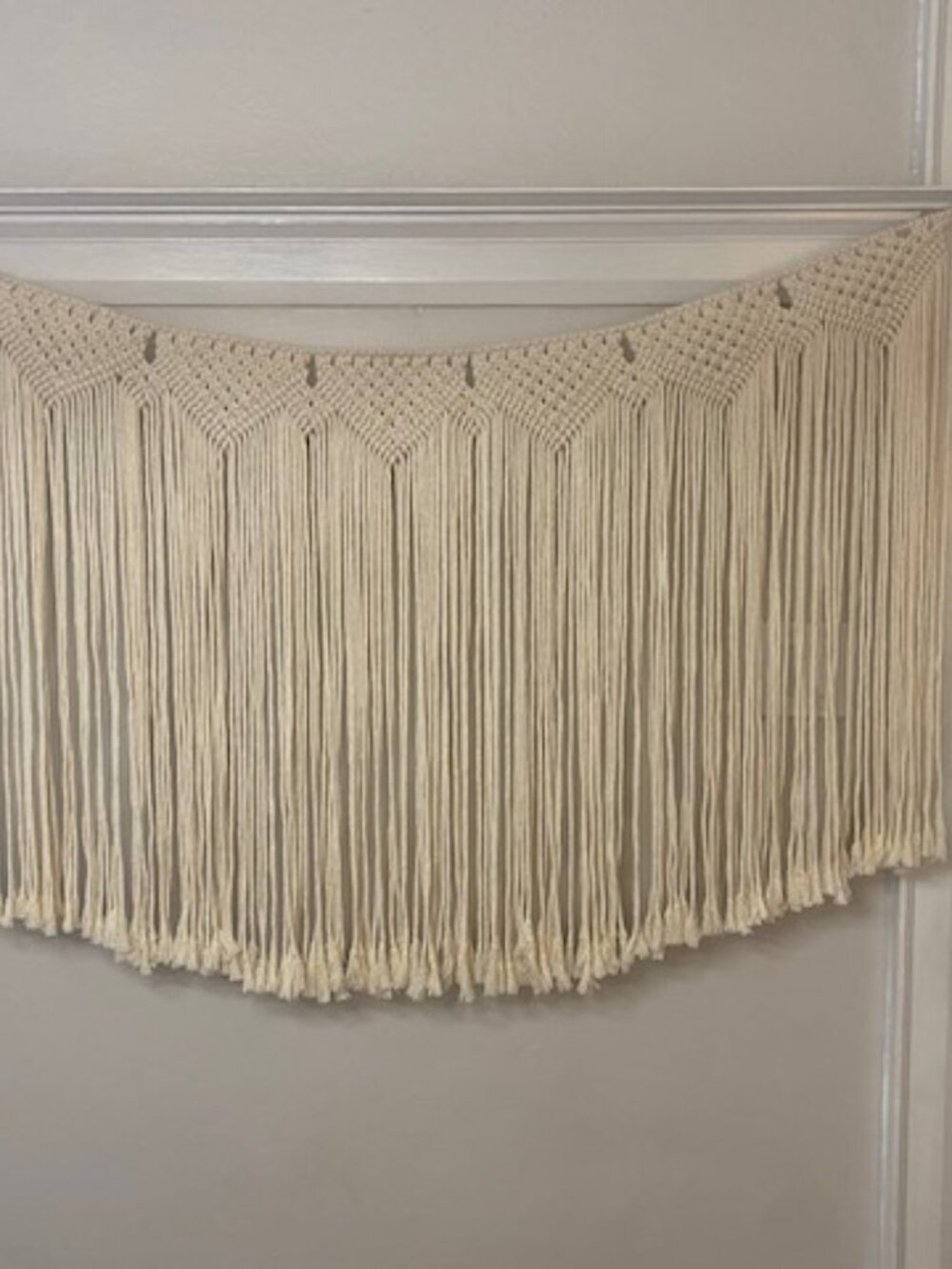 Macrame Wall hanging Decor 54 Inches Long Boho NWOT